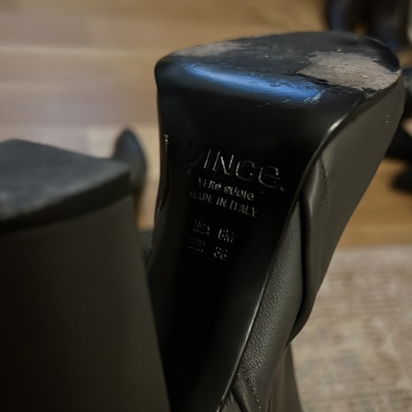 Vince Open Toe Block Heel Booties - Picture 3 of 4